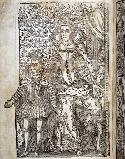 Porträt von Ludwig XIII. als Kind und Maria de