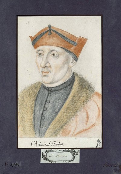 Porträt von Philippe de Chabot, Admiral von Frankreich von Unknown artist
