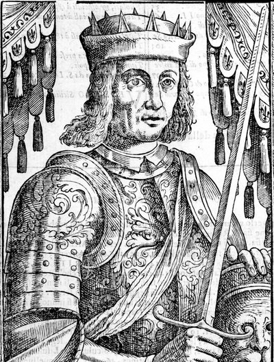 Porträt von Roger II. von Hauteville (Ruggero Altavilla) (1097-1154), Gründer der Monarchie von Sizilien von Unknown artist