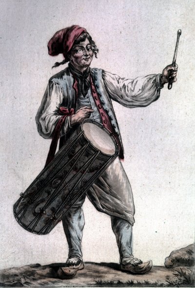 Porträt des französischen Tenors Antoine Trial (1736 - 1795) in der Rolle des Père la Joie in „Die Erntearbeiter“ von André Modeste Grétry (1741 - 1813), Paris 1787 von Unknown artist
