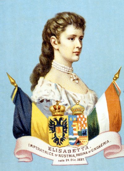 Porträt der Kaiserin Elisabeth von Österreich (Sissi) (1837 - 1898) von Unknown artist