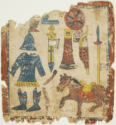 Ritualgegenstände, aus einem Satz von Initiationskarten (Tsakali) von Unknown artist