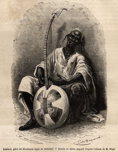 Sambou, der Griot von Niantanso (Mali) (Malinke-Typ: westafrikanische Sprache (Guinea, Senegal, Mali und Côte d
