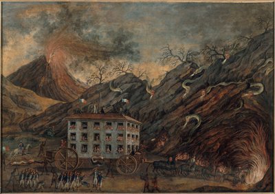 Satirische Allegorie eines Abstiegs in die Hölle von Unknown artist