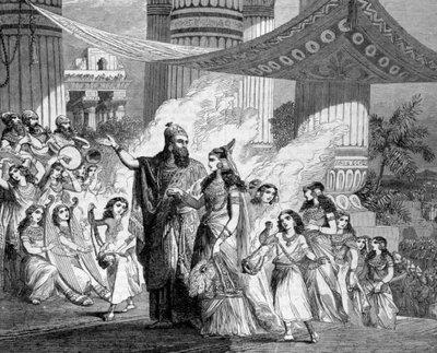 Salomo führt die Tochter des Pharaos zum Palast von Unknown artist