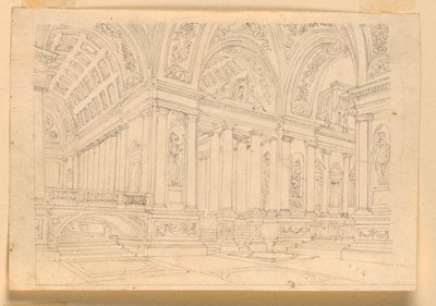 Bühnenbild, Palastinterieur von Unknown artist