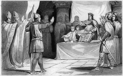 Nachfolge von Ludwig dem Frommen, 816: der Kaiser des Westens von Unknown artist