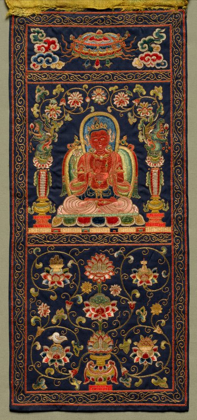 Thangka mit dem siebten Bodhisattva von Unknown artist
