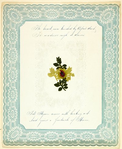 Die Brust, die einst von Cupidos Pfeil berührt wurde (Valentinstag) von Unknown artist