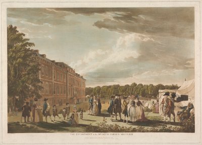 Das Lager im Museumsgarten von Unknown artist