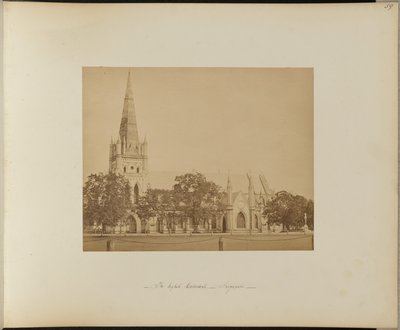 Die englische Kathedrale. Singapur von Unknown artist