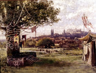 Die Meistersinger von Nürnberg, Oper von Richard Wagner: Bühnenbild von Bruckner. Wagner Museum Bayreuth. von Unknown artist