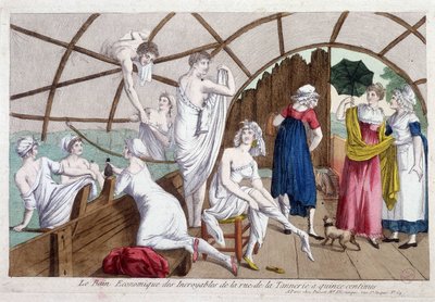 Das wirtschaftliche Bad des Unglaublichen (15 Cent), rue de la tannerie, frühes 19. Jahrhundert, Carnavalet von Unknown artist