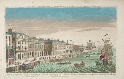 Ansicht des Zollhauses und der Douana von London von Unknown artist