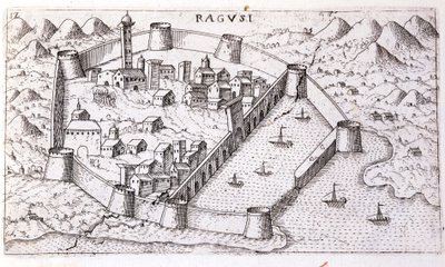 Ansicht der Stadt Ragusa im 16. Jahrhundert von Unknown artist