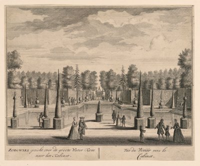 Vue du Vivier Vers le Cabinet von Unknown artist