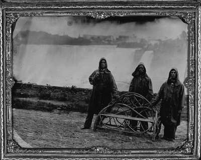 Gruppenporträt an den Niagarafällen, ca. 1855 von Unknown photographer