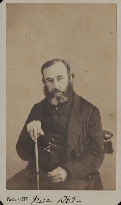 Generalleutnant Sir James Outram in Zivilkleidung, Nizza, 1862 von Unknown