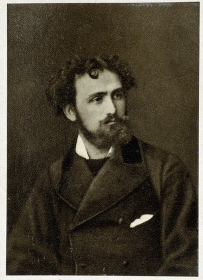 Porträt von Eugène Delacroix (1798 - 1863) im Jahr 1854 von Unknown photographer