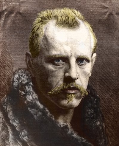 Porträt von Fridtjof Nansen (1861-1930) (Gravur) von Unknown photographer