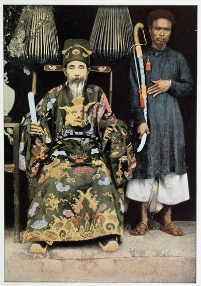 Porträt von Kinh Luoc (Vizekönig) von Tonkin von Unknown photographer