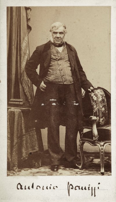 Porträt von Senator Antonio Panizzi (1797-1879), Direktor der Bibliothek des British Museum von Unknown photographer