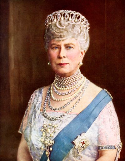 Königin Mary, Gemahlin von König George V., Mary von Teck, Victoria Mary Augusta Louise Olga Pauline Claudine Agnes von Unknown photographer