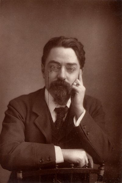 Sidney Webb, Baron Passfield (1859-1947) englischer Volkswirtschaftler und Sozialreformer, ca. 1890 von Unknown photographer