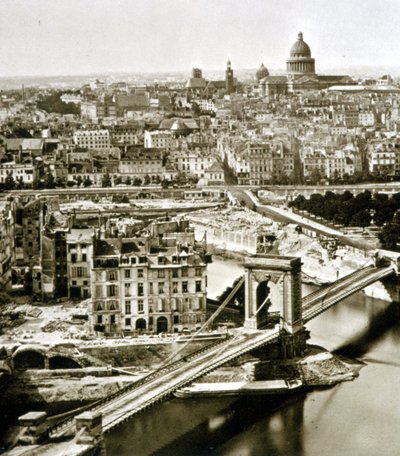 Die großen Arbeiten von Paris: der Durchbruch der Rue du Bellay von Unknown photographer