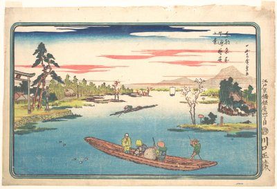 Ansicht des späten Frühlings in Masaki von Utagawa Hiroshige