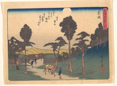 Akasaka, aus der Serie Die dreiundfünfzig Stationen der Tōkaidō-Straße von Utagawa Hiroshige