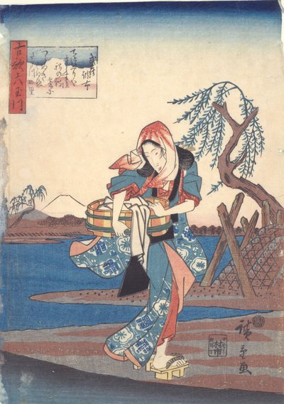 Chōfu in der Provinz Musashi, aus der Serie Sechs Juwelenflüsse in alten Gedichten von Utagawa Hiroshige