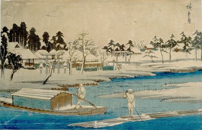Schneeräumung bei Masaki von Utagawa Hiroshige