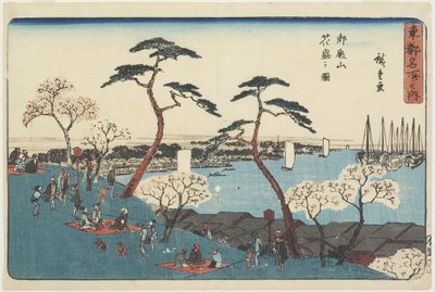 Gotenyama-Hügel in Blüte, 1830-1844 von Utagawa Hiroshige
