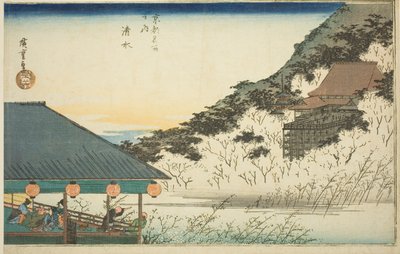 Kiyomizu-Tempel, aus der Serie "Berühmte Orte in Kyoto (Kyoto meisho no uchi)" von Utagawa Hiroshige