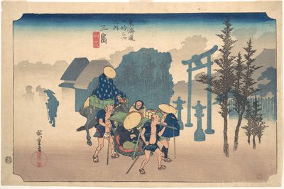 Morgennebel in Mishima von Utagawa Hiroshige