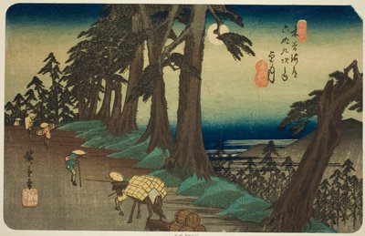 Nr. 26: Mochizuki, aus der Serie "Neunundsechzig Stationen der Kisokaido (Kisokaido rokujukyu tsugi no uchi)" von Utagawa Hiroshige