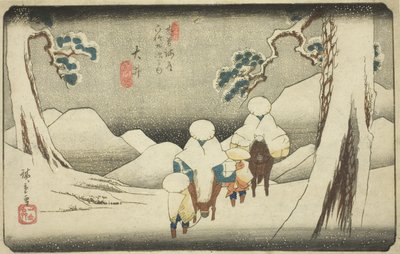 Nr. 47: Oi, aus der Serie "Neunundsechzig Stationen des Kisokaido" von Utagawa Hiroshige