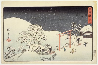 Seki, aus Reisho Tokaido, 1850 von Utagawa Hiroshige