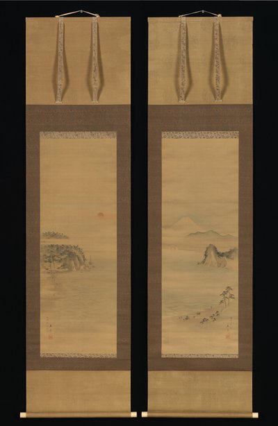 Shichirigahama und Enoshima von Utagawa Hiroshige
