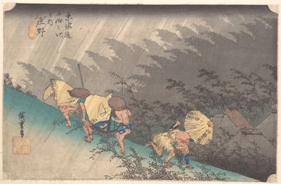 Regenschauer bei Shōno von Utagawa Hiroshige