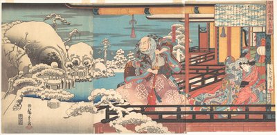 Taira no Kiyomoris gespenstische Vision von Utagawa Hiroshige