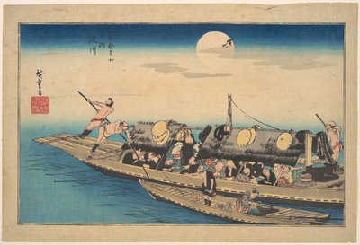Der Yodo-Fluss, aus der Serie Berühmte Orte von Kyoto (Kyoto meisho no uchi, Yodo-gawa) von Utagawa Hiroshige