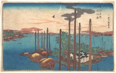 Tsukudajima Hatsu Hototogisu von Utagawa Hiroshige