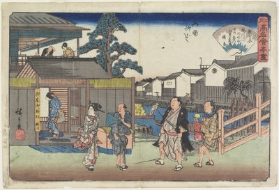 Umegawa bei Yanagibashi in Ryo_goku, ca. 1835-1842 von Utagawa Hiroshige
