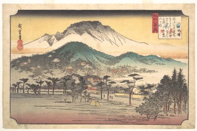 Vesperglocken am Mii-Tempel von Utagawa Hiroshige
