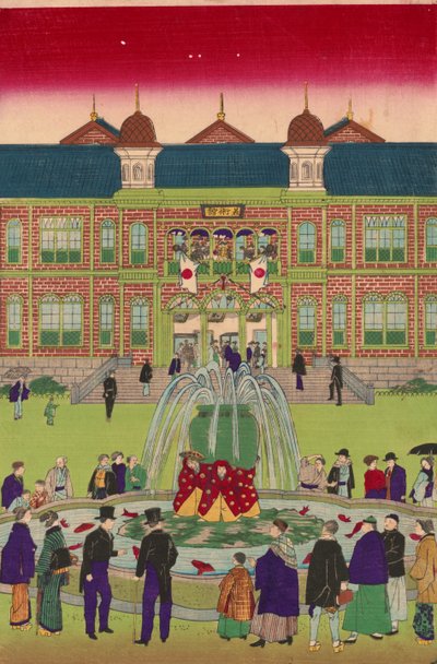 Zweite nationale Industrieausstellung im Ueno-Park von Utagawa Hiroshige III