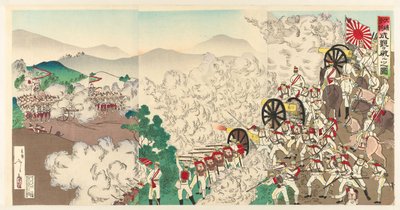 Het kleine gevecht in Seoul, Korea von Utagawa Kokunimasa