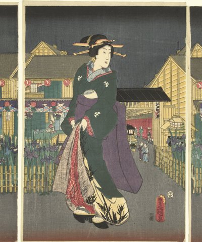 Blühende Schwertlilien von Utagawa Kunisada (I)