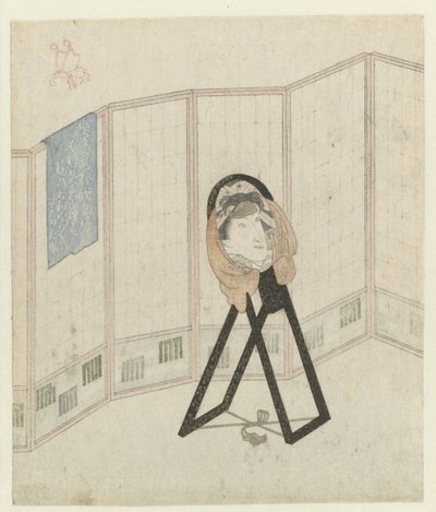 Spiegel bei einem Paravent von Utagawa Kunisada (I)